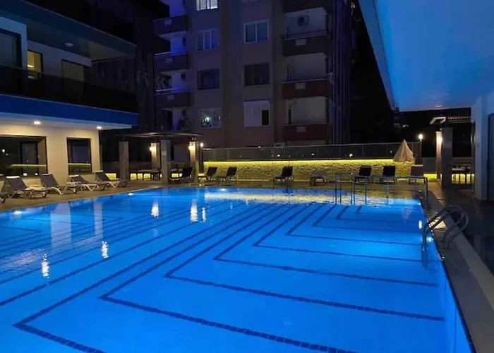 Sea View 1Br Apt - Steps To Beach - Modern Residence Apartment Alanya